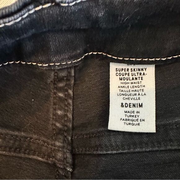 H&M Super Skinny High Waist Ankle Skinny Jean distressed 061 - Picture 3 of 4